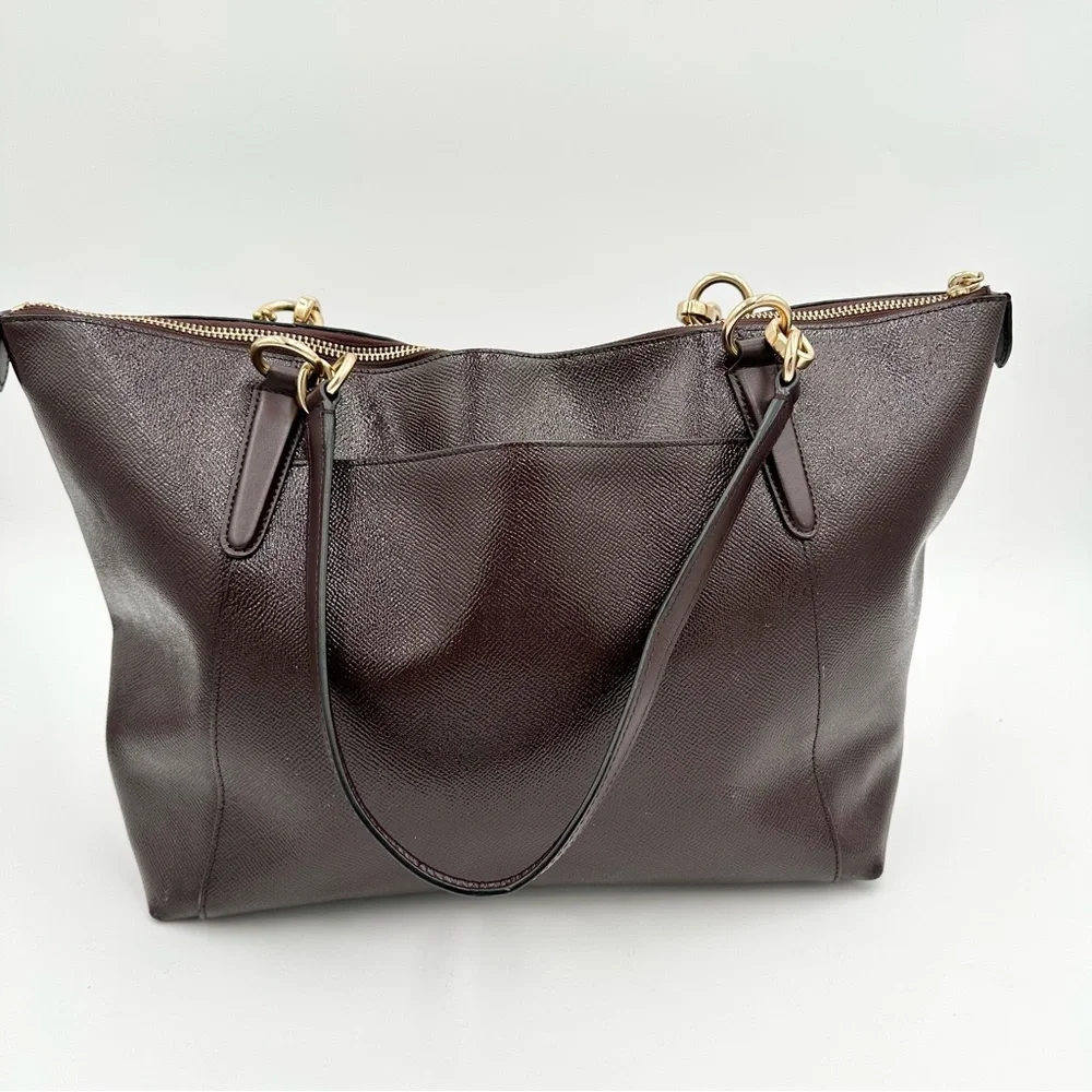 Coach Black Leather Tote Bag